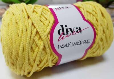 Angel Çanta Aksesuar Diva Pamuk Makrome Sarı (Kalın) - 1