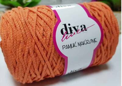 Angel Çanta Aksesuar Diva Pamuk Makrome Turuncu (Kalın) - 1