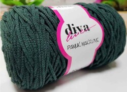 Angel Çanta Aksesuar Diva Pamuk Makrome Zümrüt Yeşili (Kalın) - Angel Çanta Aksesuar