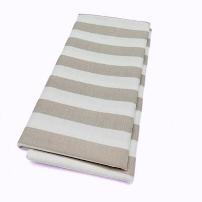 Angel Çanta Aksesuar 90x50 cm Duck Astarlık Kumaş Açık Vizon Çizgili - 1