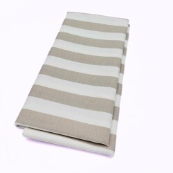 Angel Çanta Aksesuar 90x50 cm Duck Astarlık Kumaş Açık Vizon Çizgili - Angel Çanta Aksesuar