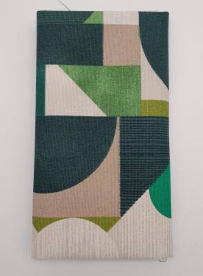 Angel Çanta Aksesuar 90X50 Cm Duck Astarlık Kumaş Geometrik Desen No:09 - 2