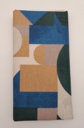 Angel Çanta Aksesuar 90X50 Cm Duck Astarlık Kumaş Geometrik Desen No:11 - 2