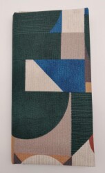 Angel Çanta Aksesuar 90X50 Cm Duck Astarlık Kumaş Geometrik Desen No:11 - Angel Çanta Aksesuar