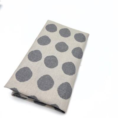 Angel Çanta Aksesuar 90x50 cm Duck Astarlık Kumaş Gri Büyük Puantiye - 1