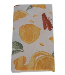 Angel Çanta Aksesuar 90X50 Cm Duck Kumaş Astarlık Limon Desen - Angel Çanta Aksesuar