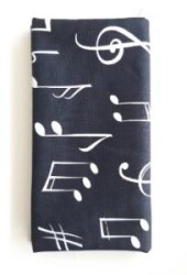 Angel Çanta Aksesuar 90X50 Cm Duck Kumaş Astarlık Nota Desen - Angel Çanta Aksesuar