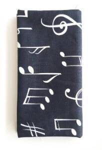 Angel Çanta Aksesuar 90X50 Cm Duck Kumaş Astarlık Nota Desen - 1