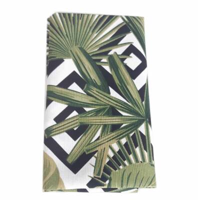 Angel Çanta Aksesuar 90X50 Cm Duck Kumaş Astarlık Siyah Kare Zemin Desen - 1