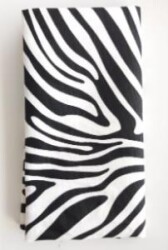 Angel Çanta Aksesuar 90X50 Cm Duck Kumaş Astarlık Siyah Zebra - Angel Çanta Aksesuar