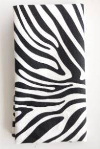 Angel Çanta Aksesuar 90X50 Cm Duck Kumaş Astarlık Siyah Zebra - 1