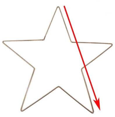 Angel Çanta Aksesuar Yıldız Tel Çember 19 Cm - 2