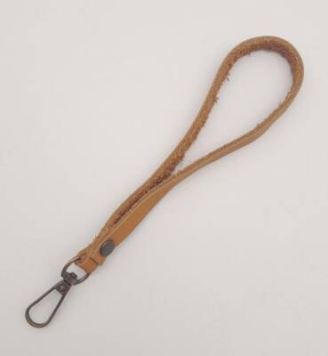 Angel Çanta Aksesuar Gerçek Deri Açık Taba Renk Elcik Antik Metalli - 2