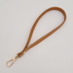 Angel Çanta Aksesuar Gerçek Deri Açık Taba Renk Elcik Light Gold Metalli - 2