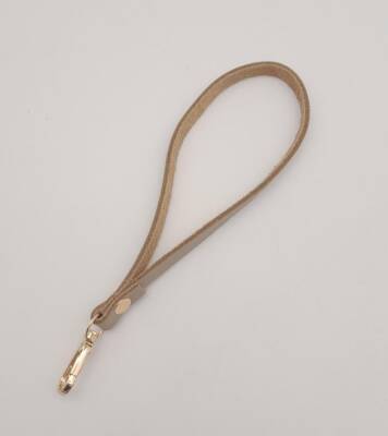 Angel Çanta Aksesuar Gerçek Deri Bej Renk Elcik Light Gold Metalli - 2