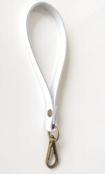 Angel Çanta Aksesuar Gerçek Deri Beyaz Renk Elcik Metali Antik - Angel Çanta Aksesuar