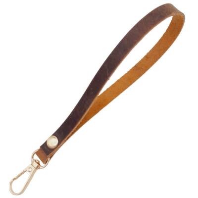 Angel Çanta Aksesuar Gerçek Deri Elcik Crazy Oil Hardal Sarı Renk Light Gold Metalli - 3