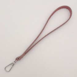 Angel Çanta Aksesuar Gerçek Deri Fuşya Renk Elcik Gümüş Metalli - 2