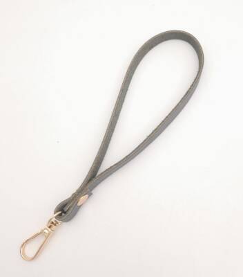 Angel Çanta Aksesuar Gerçek Deri Gri Renk Elcik Light Gold Metalli - 2