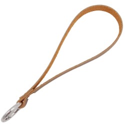 Angel Çanta Aksesuar Gerçek Deri Halkalı Elcik Crazy Oil Hardal Sarı Renk Gümüş Metalli - 2