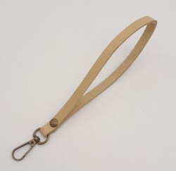 Angel Çanta Aksesuar Gerçek Deri Ham Doğal Renk Elcik Antik Metalli - Angel Çanta Aksesuar