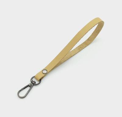 Angel Çanta Aksesuar Gerçek Deri Ham Doğal Renk Elcik Füme Metalli - 1