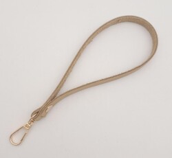 Angel Çanta Aksesuar Gerçek Deri Ham Doğal Renk Elcik Light Gold Metalli - 2