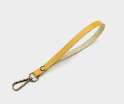 Angel Çanta Aksesuar Gerçek Deri Hardal Renk Elcik Antik Metalli - 1