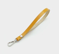 Angel Çanta Aksesuar Gerçek Deri Hardal Renk Elcik Gümüş Metalli - Angel Çanta Aksesuar