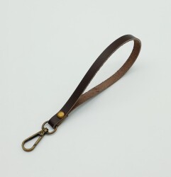 Angel Çanta Aksesuar Gerçek Deri Kahverengi Renk Elcik Antik Metalli - Angel Çanta Aksesuar