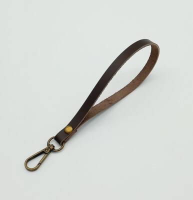 Angel Çanta Aksesuar Gerçek Deri Kahverengi Renk Elcik Antik Metalli - 1