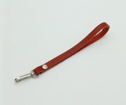 Angel Çanta Aksesuar Gerçek Deri Kırmızı Renk Elcik Gümüş Metalli - Angel Çanta Aksesuar