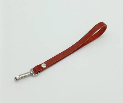 Angel Çanta Aksesuar Gerçek Deri Kırmızı Renk Elcik Gümüş Metalli - 1