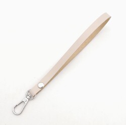 Angel Çanta Aksesuar Gerçek Deri Krem Renk Elcik Gümüş Metalli - Angel Çanta Aksesuar