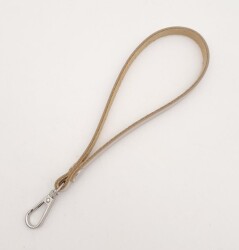 Angel Çanta Aksesuar Gerçek Deri Krem Renk Elcik Gümüş Metalli - 2