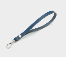 Angel Çanta Aksesuar Gerçek Deri Lacivert Renk Elcik Gümüş Metalli - Angel Çanta Aksesuar