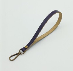 Angel Çanta Aksesuar Gerçek Deri Mor Renk Elcik Antik Metalli - Angel Çanta Aksesuar