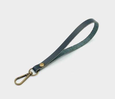 Angel Çanta Aksesuar Gerçek Deri Siyah Renk Elcik Antik Metalli - 1