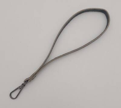 Angel Çanta Aksesuar Gerçek Deri Siyah Renk Elcik Füme Metalli - 2