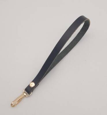 Angel Çanta Aksesuar Gerçek Deri Siyah Renk Elcik Light Gold Metalli - 1