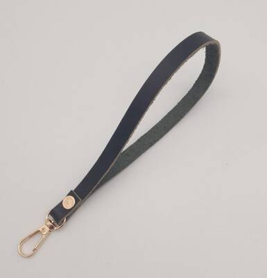 Angel Çanta Aksesuar Gerçek Deri Siyah Renk Elcik Light Gold Metalli - 3