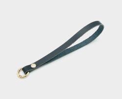 Angel Çanta Aksesuar Gerçek Deri Siyah Renk Halkalı Elcik Light Gold Metalli - Angel Çanta Aksesuar