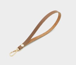 Angel Çanta Aksesuar Gerçek Deri Sütlü Kahve Renk Elcik Light Gold Metalli - Angel Çanta Aksesuar