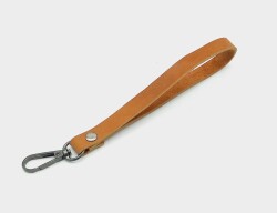 Angel Çanta Aksesuar Gerçek Deri Taba Renk Elcik Füme Metalli - Angel Çanta Aksesuar