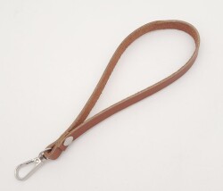 Angel Çanta Aksesuar Gerçek Deri Taba Renk Elcik Gümüş Metalli - 2