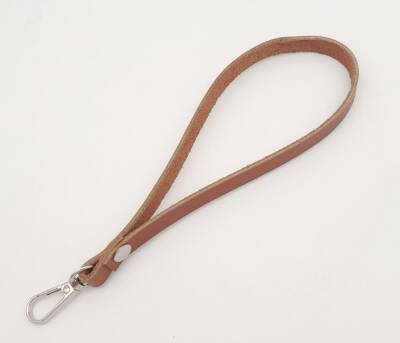 Angel Çanta Aksesuar Gerçek Deri Taba Renk Elcik Gümüş Metalli - 2