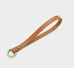 Angel Çanta Aksesuar Gerçek Deri Taba Renk Halkalı Elcik Antik Metalli - Angel Çanta Aksesuar