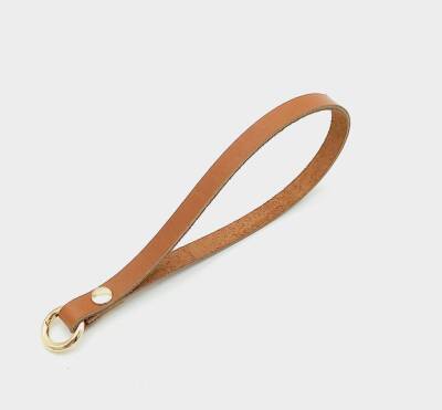 Angel Çanta Aksesuar Gerçek Deri Taba Renk Halkalı Elcik Light Gold Metalli - 1