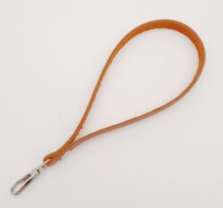 Angel Çanta Aksesuar Gerçek Deri Turuncu Taba Renk Elcik Gümüş Metalli - 2