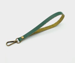 Angel Çanta Aksesuar Gerçek Deri Yeşil Renk Elcik Antik Metalli - Angel Çanta Aksesuar